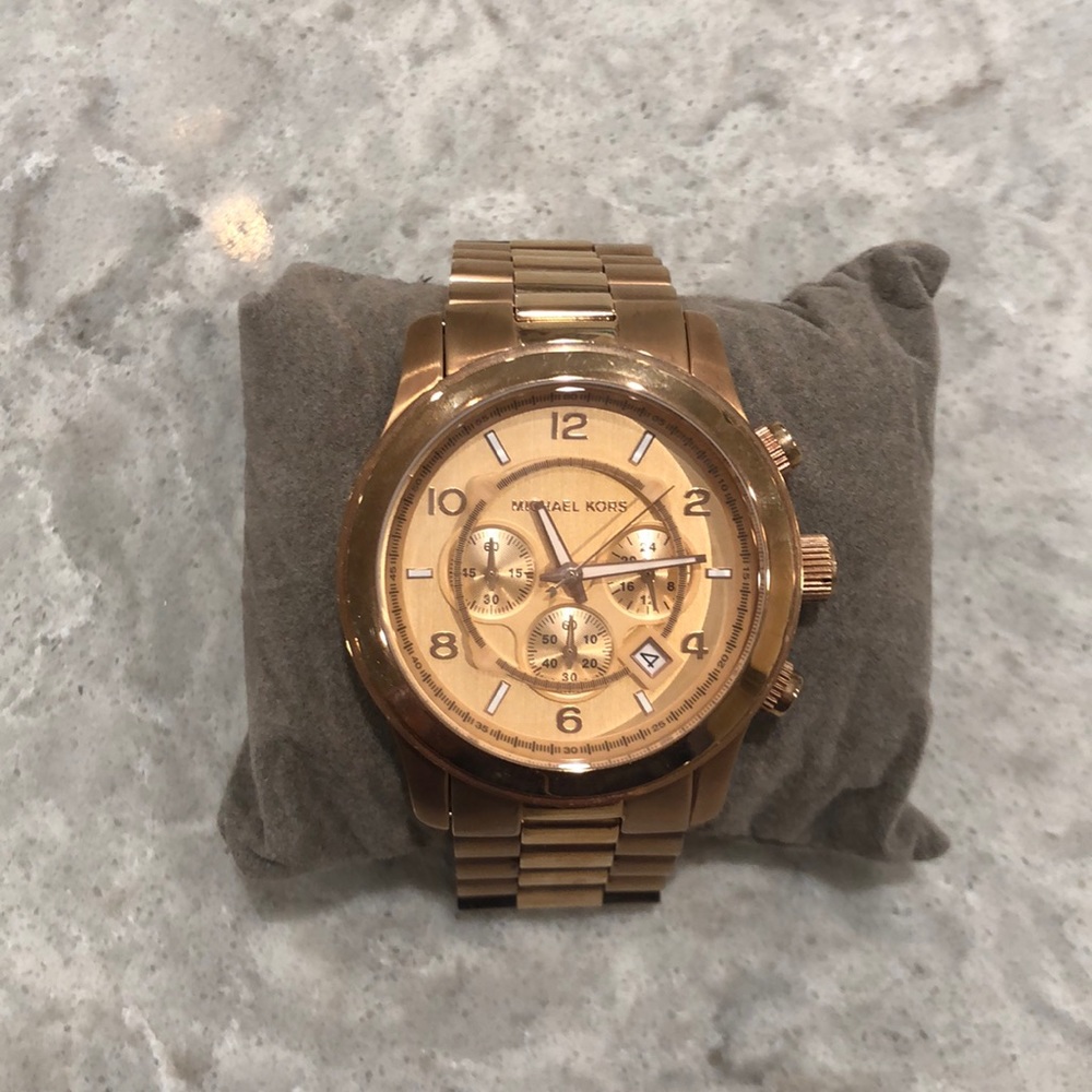 Rose gold Michael Kors watch